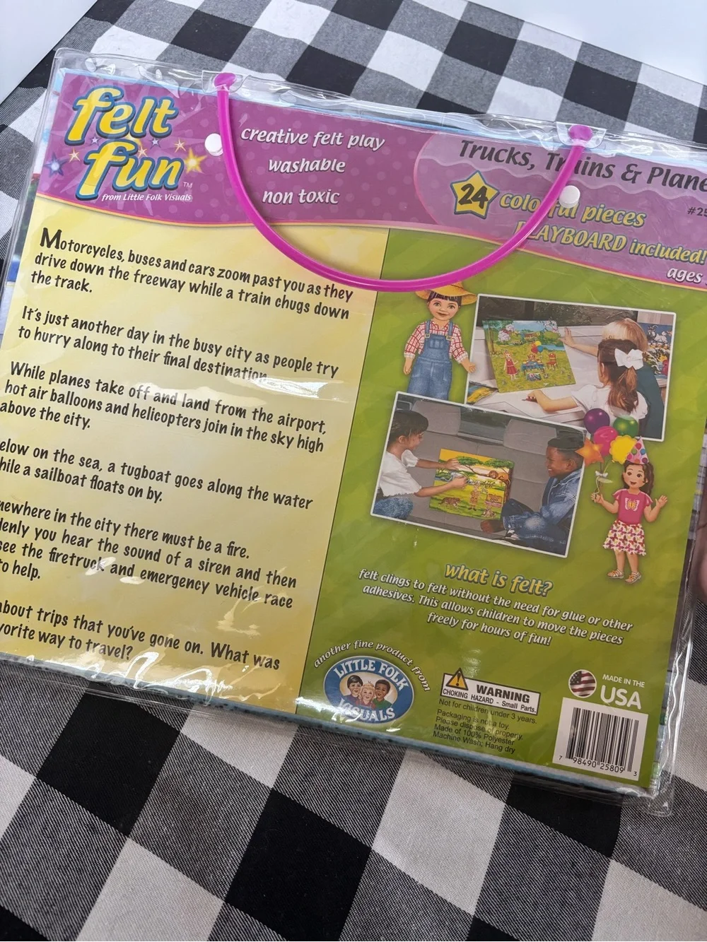 New Trucks, Planes, Trains Felt Pieces and Playground Kids Preschool